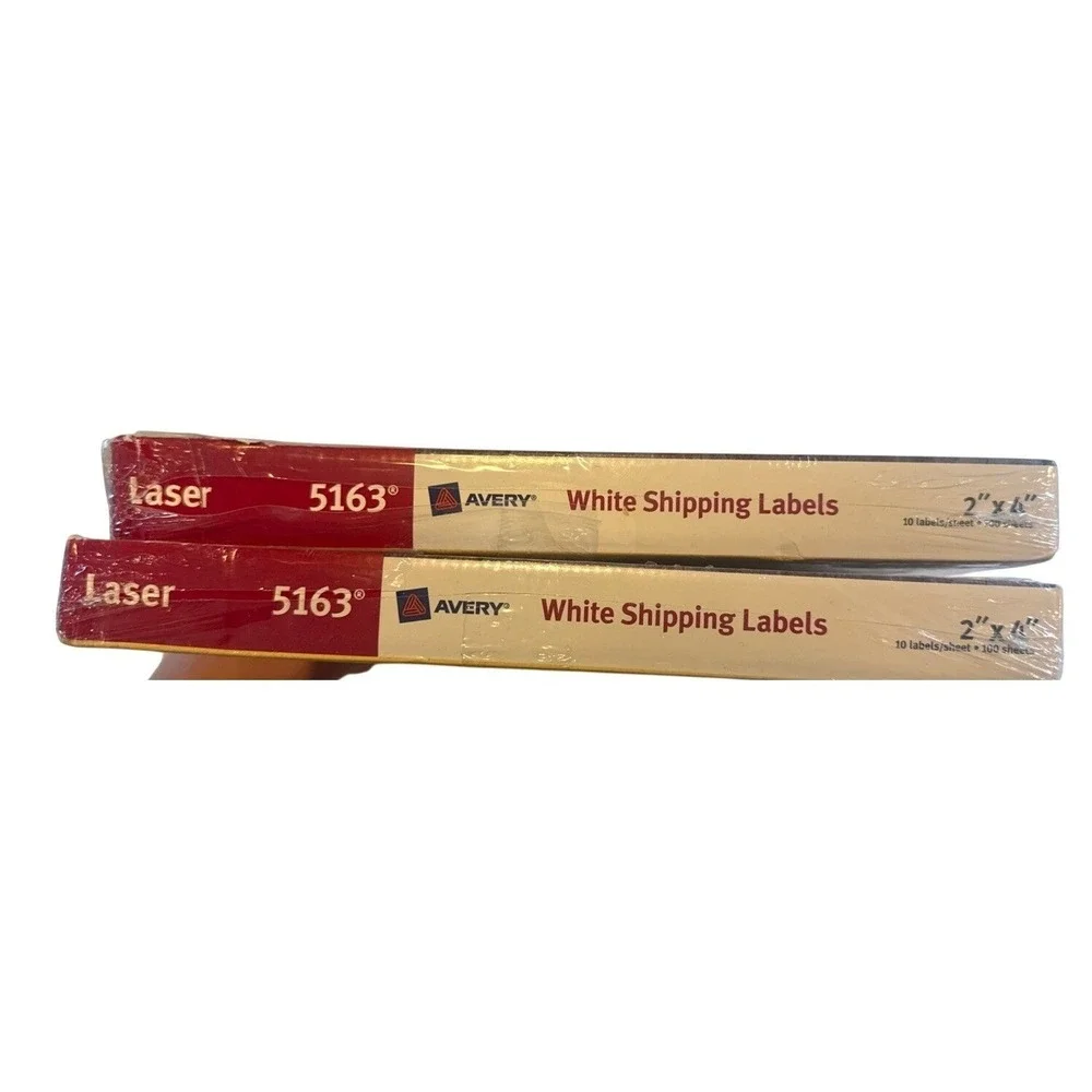 Avery White Shipping Labels 5163 Laser 2